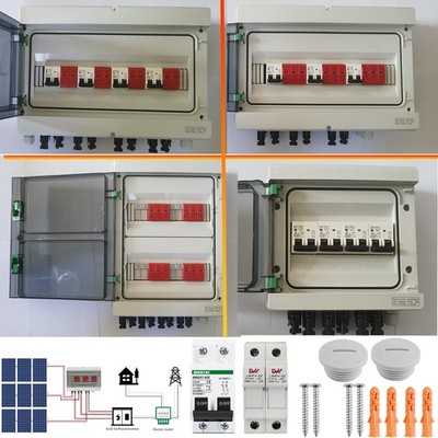 Solar Anschlusskasten Solarpanel PV Blitzschutz Trennschalter 3/4-Strings 1000V
