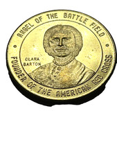 1962 BATTLE OF ANTIETAM CENTENNIAL BRONZE CIVIL WAR COIN OF CLARA BARTON