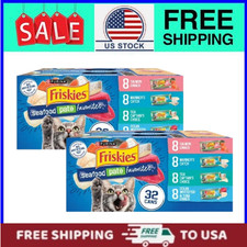  2 pack Purina Friskies Seafood Favorites Wet Cat Food Variety Pack, 5.5 oz Cans