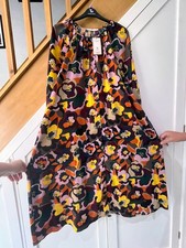 TU Size 16 Dress Large Oversized Very Loose Fitting Shirt Long Sleeves Tie Belt
