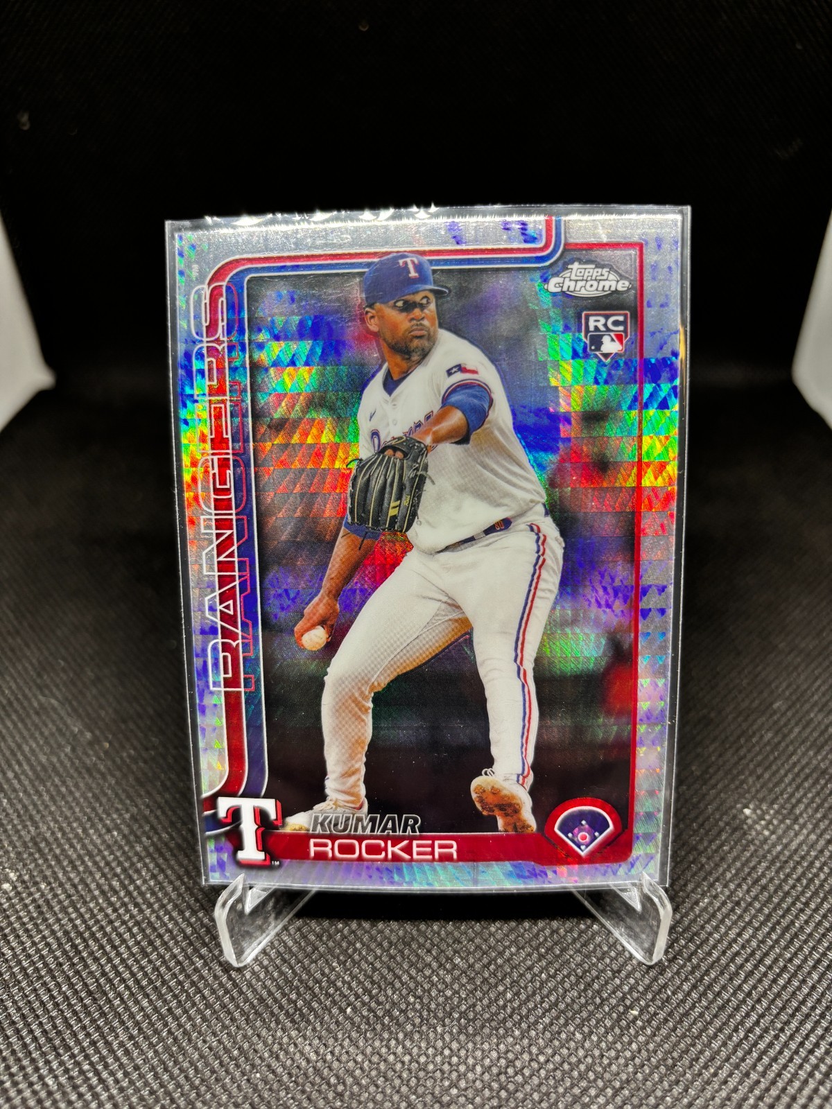 2025 Topps Chrome - Kumar Rocker #73 Prism Refractor (RC)