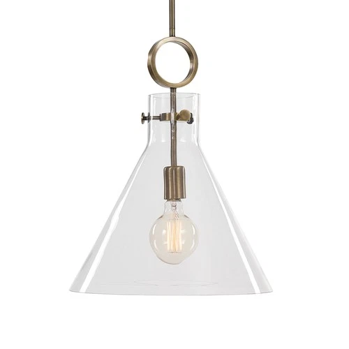 Uttermost 21548 Imbuto Funnel Glass 1 Light Pendant - Picture 1 of 6
