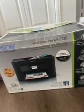 New - Epson Workforce Pro WF-3720 Color Wireless Print Copy Scan Fax AIO Printer