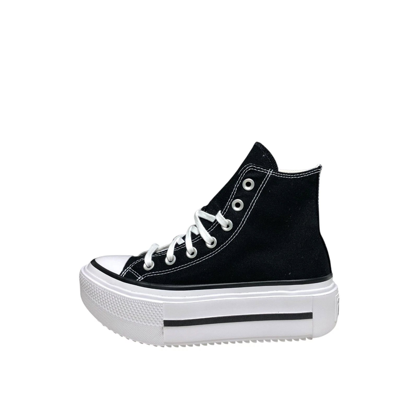CONVERSE COD.A12975C SPORTIVE DONNA DOUBLE STACK HI IN COTONE COL.BLACK