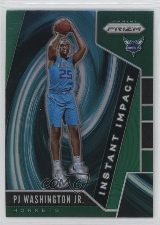 2019-20 Panini Prizm Instant Impact Green PJ Washington Jr #20 Rookie RC 1i7
