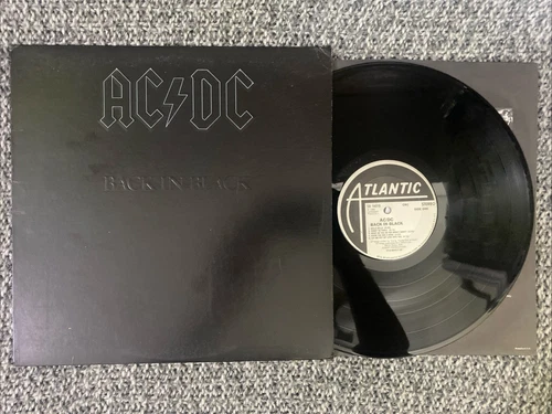 AC/DC Lp Back In Black  1980 V. G+ Original Press