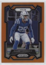 2023 Panini Prizm Orange Prizm 242/249 Rodney Thomas II #130 11nu