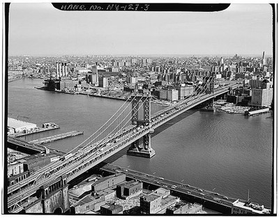 3. VIEW TOWARDS BROOKLYN WITH QUEENS IN LEFT BACKGROUND - Manhattan Bridge,