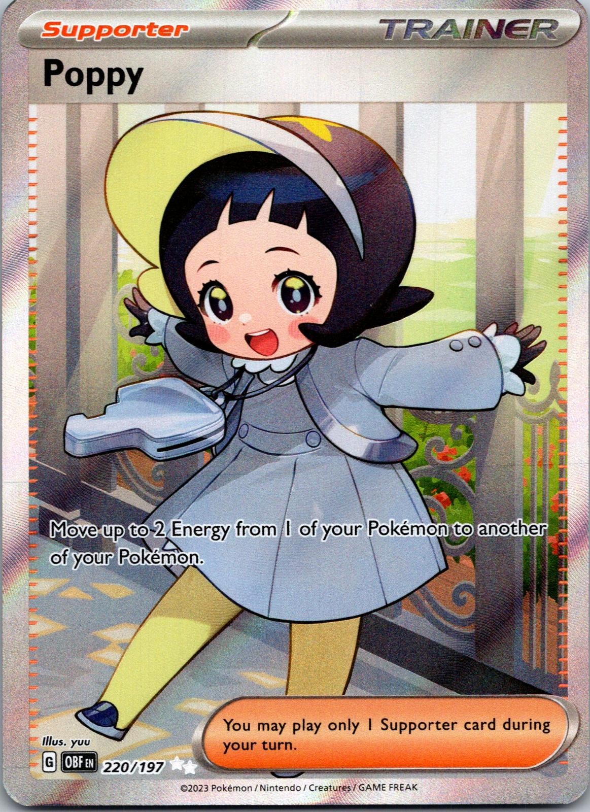 Poppy 220/197 Obsidian Flames Pokemon TCG Holo Ultra Rare MP