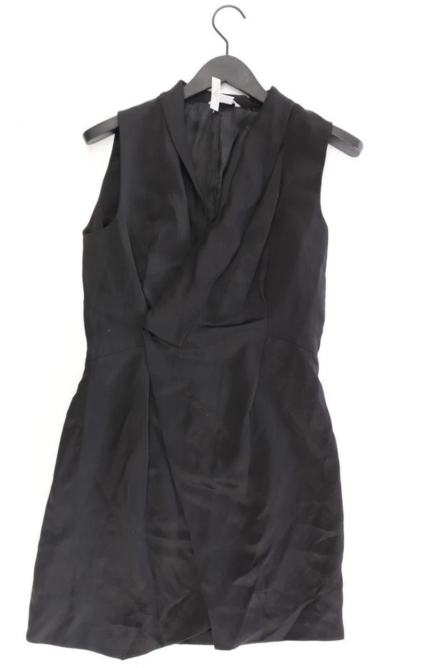 ✨ H&M Etuikleid Kleid für Damen Gr. 38, M Ärmellos schwarz aus Polyester ✨ - Bild 3 von 4