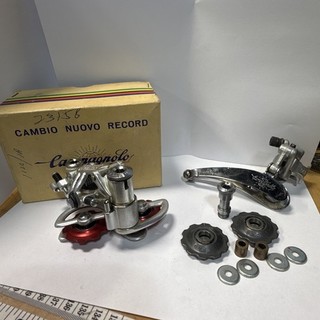 Vintage Campagnolo Nuovo Record Friction Rear /Front Derailleur W/ Box Extrass