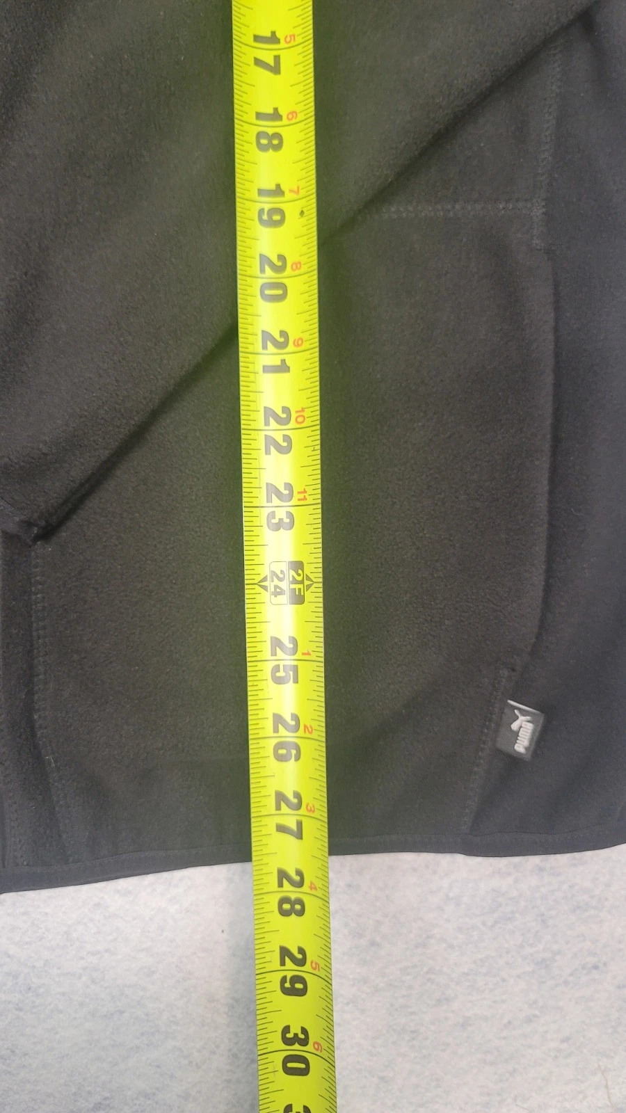 PUMA Black Polar Fleece Jacket Raglan Sleeves Large image 4