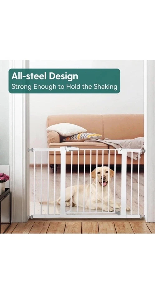 Babelio Extra Wide Walk Thru Child Safety Gate, 29"-48" Auto Close, Easy Install - Image 3 of 4