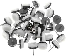 40Pcs Furniture Glide Nail-In Thickened Nylon Chair Glide Slider Furniture Pad F
