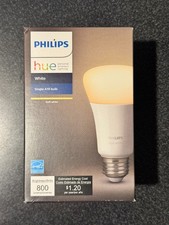 Philips Hue A19 10W Dimmable 800 Lumens LED Smart Light Bulb - Soft White