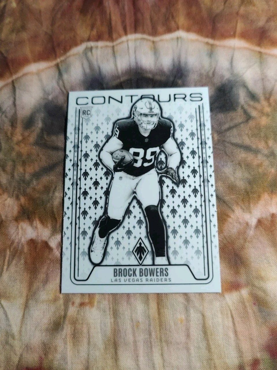 Brock Bowers 2024 Panini Phoenix Contours #CON-BBS Lazer (RC) Raiders