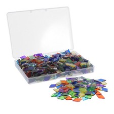 580pcs Glass Mosaic Tiles: Small Rhombus Glass Mosaic Tiles - Diy Crafts Pieces
