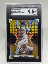 2022 Panini Mosaic - Bryse Wilson #95 Choice Black/Gold Mosaic Prizm 1/8 PIRATES