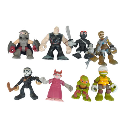 TMNT Half Shell Heroes Action Figuren Konvolut Splinter Shredder Casy Jones Rat