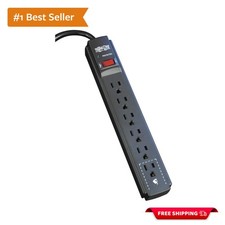 Eaton Power Strip - 6-Outlet Surge Protector with On/Off Switch, 900 Joules