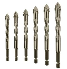 6PCS New Four-Flute Sawtooth Eccentric Drill Bit,Cozy Hoome Efficient Drill Bits