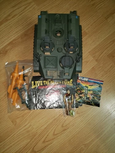 1988 GI Joe WARTHOG Tank with SGT Slaughter Figure Vintage ARAH Vehicle