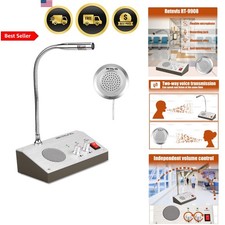 Window Intercom System Speaker Microphone Two-Way Voice Clear Sound Office