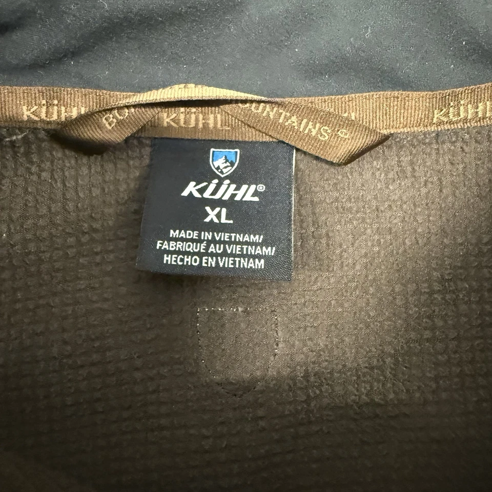 Chaqueta Kuhl Burr Softshell Forrada de Vellón Cremallera Frontal Talla XL Marrón Foto 4 de 4