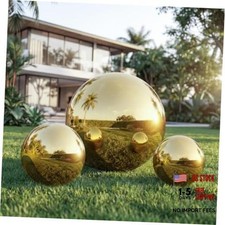 3PCS Inflatable Mirror Balls - Large Reusable PVC Disco 3PCS with Pump Gold