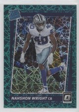 2021 Panini Donruss Optic Rated Rookie Green Velocity Prizm Nahshon Wright 0s31