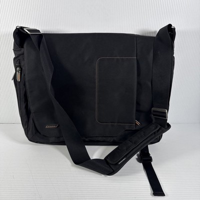 Briggs & Riley Verb Grow Expandable Messenger Laptop Black Bag