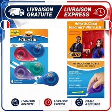 BIC Wite-Out Correction Tape 4 Count 39.3 ft EZ Correct