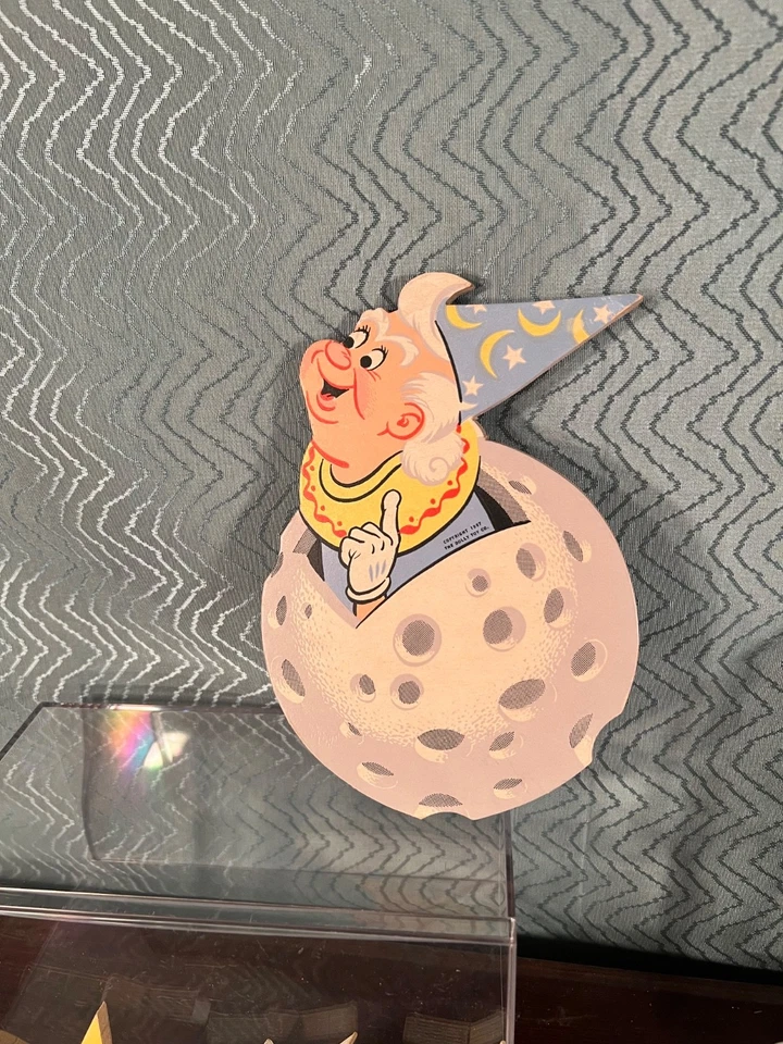 Decoración de pared vintage para dormitorio infantil - Niño rezando y mago y estrellas 1957 Foto 3 de 4