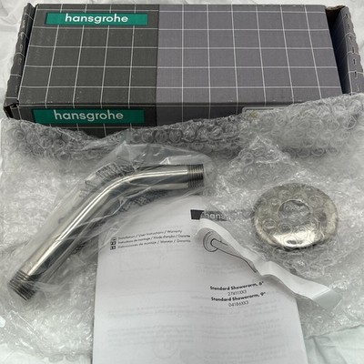 Hansgrohe 27411833 ShowerPower 6'' Shower Arm & Flange - Polished Nickel