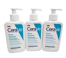 CERAVE ACNE CONTROL CLEANSER ACNE TREATMENT 8 OZ LOT OF 3