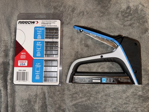 Arrow TacMate Heavy-Duty Staple Gun 1/4"-1/2" T50X New With T50 Staple Multipack - Picture 1 of 10