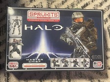 Halo Master Chief Sprukits Level 3 Model Kit Bandai – Sealed - 161 Pieces - NEW