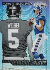 2017 Panini Prizm Rookie Introductions Prizms #1 Davis Webb - FB