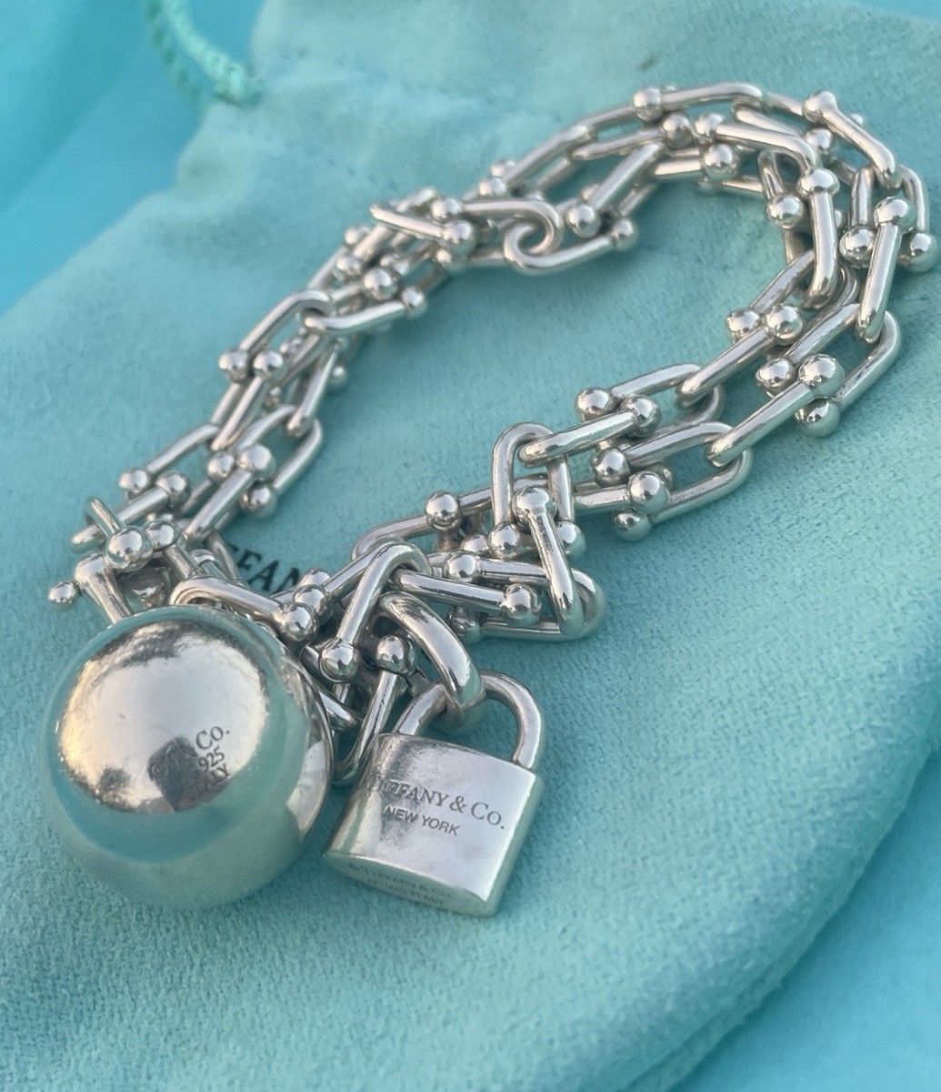 Tiffany ハーモニカ Sterling silver 925 ティファニー Tiffany & Co. 925 Silver MED RTT Heart Tag Toggle 8.5