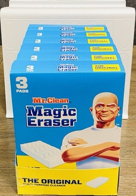 6 New Mr. Clean Magic Eraser The Original Multi-purpose Cleaner 3 Pads Each