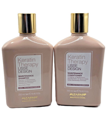 Alfaparf Lisse Design Keratin Therapy Maintenance Shampoo & Conditioner 8.45oz