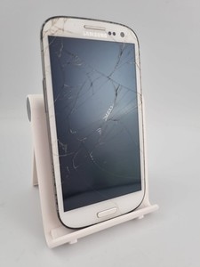 Samsung Galaxy S3 weiß 16GB 4,8" 8MP Android Smartphone gesprungen defekt #A