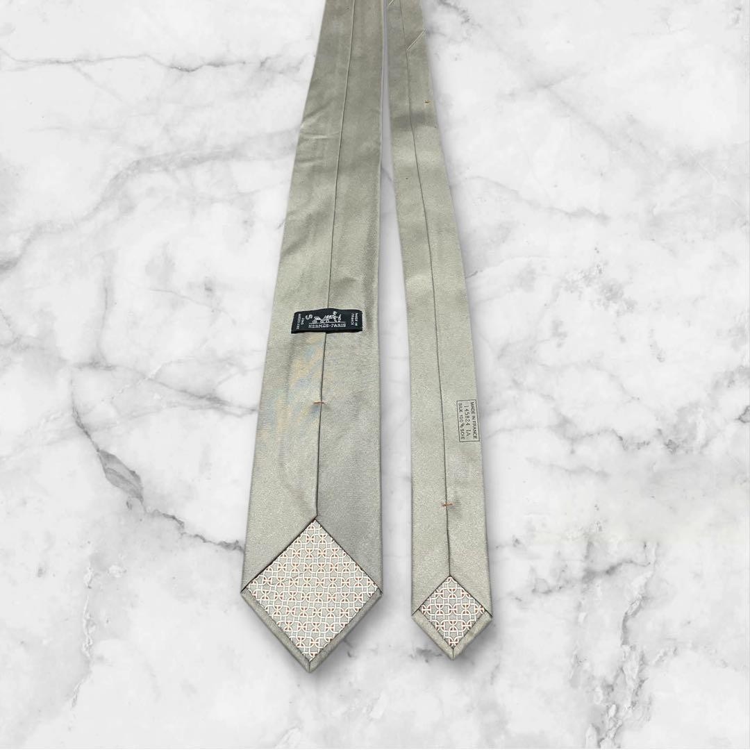 HERMES  Tie Solid Jacquard with Box - image 3