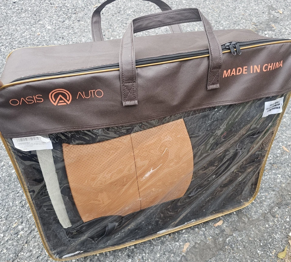 OASIS AUTO 2018-2025 Wrangler JL 4 Door Custom Leather Seat Covers in black and - Image 3 of 4