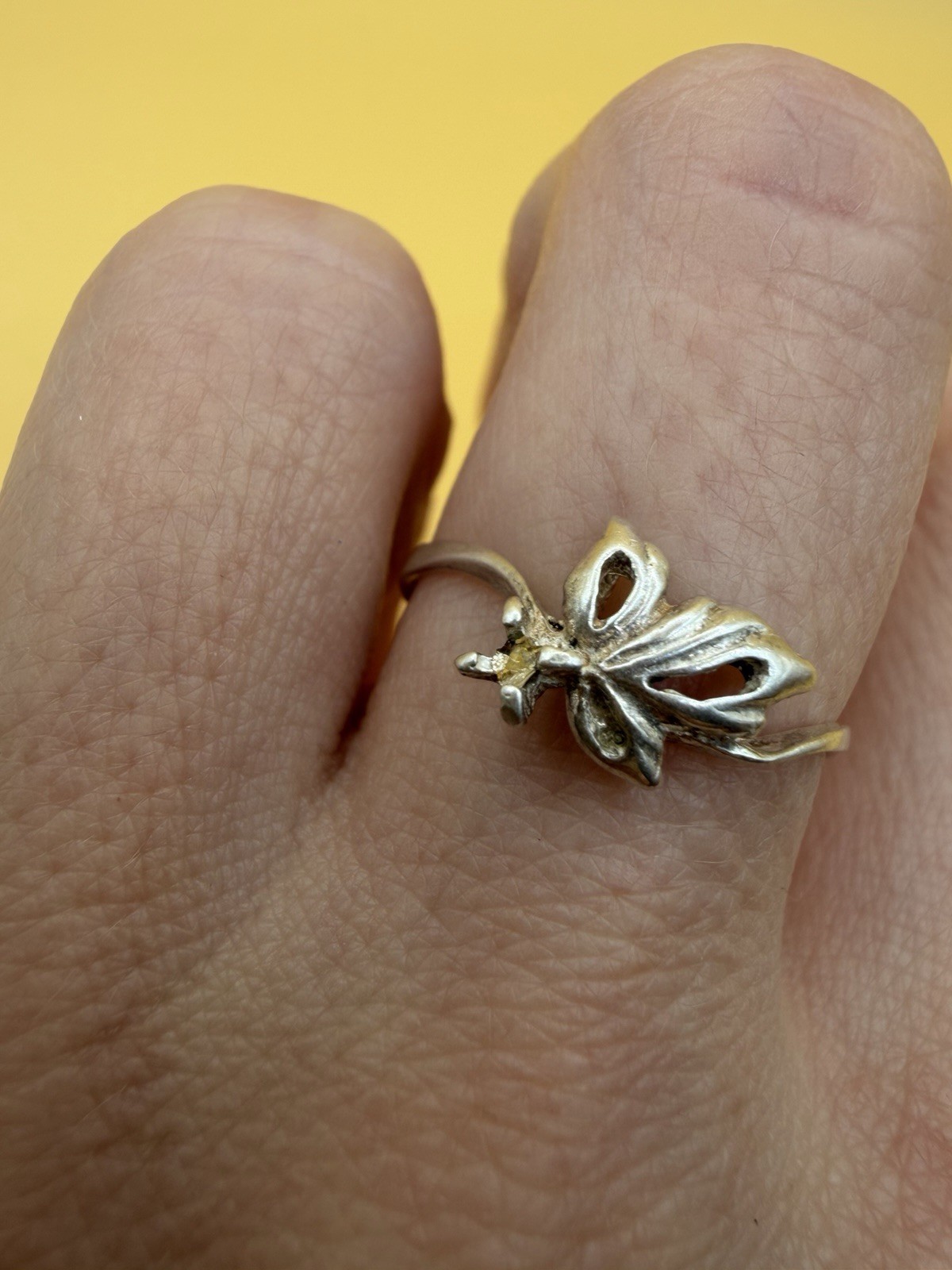 Vintage Sterling silver ring Uk size N#27 image 2