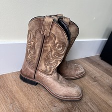 Smoky Mountain Leroy Youth Size 2.5 R Brown Leather Western Cowboy Boots