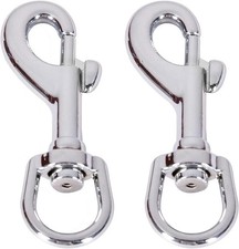 Flag Swivel Snap Clips - Heavy Duty Metal Flag Snaps Hooks with Swivel Eyelet fo