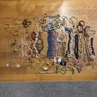 Vintage To Modern Costume Fashion Jewelry Lot  Necklaces Rings Bracelets Pins