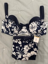 Blue Flower Bikini Size L