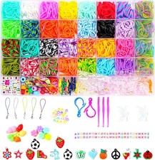 2500 Rubber Band Bracelet Kit, Loom Bracelet Making Set for Kids, Refill Loo...